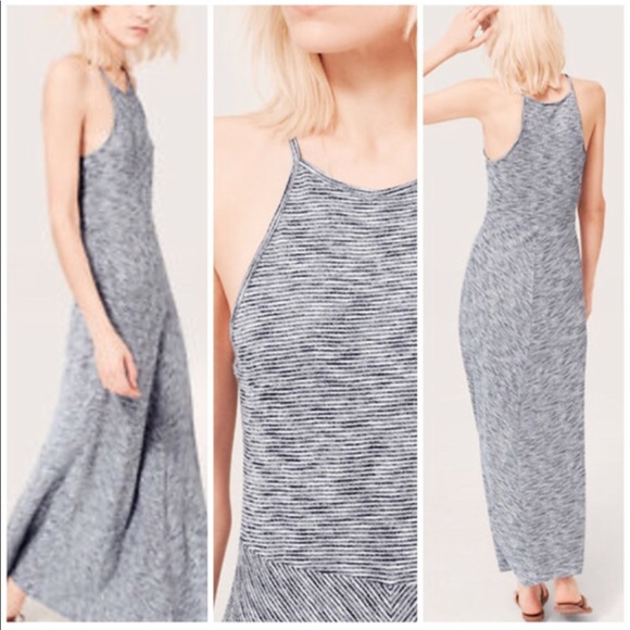 Lou & Grey Dresses & Skirts - New! Lou & Grey Grey space dye cotton maxi dress